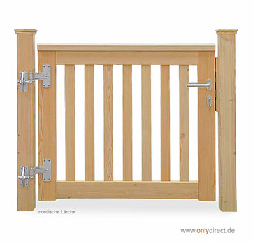 Gartentor ROOF - PREMIUM Holztore aus nordischer Lärche (FSC) oder astfreiem Mahagoni Hartholz (FSC).