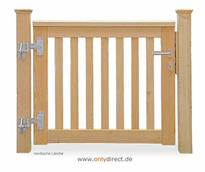 Gartentor ROOF - PREMIUM Holztore aus nordischer Lärche (FSC) oder astfreiem Mahagoni Hartholz (FSC).