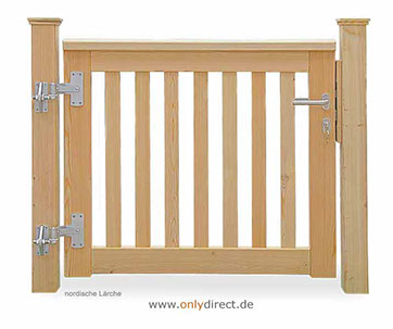 Gartentor ROOF - PREMIUM Holztore aus nordischer Lärche (FSC) oder astfreiem Mahagoni Hartholz (FSC).