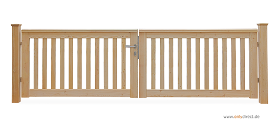 Gartentor ROOF - PREMIUM Holztore aus nordischer Lärche (FSC) oder astfreiem Mahagoni Hartholz (FSC).