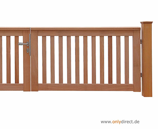 Gartentor ROOF - PREMIUM Holztore aus nordischer Lärche (FSC) oder astfreiem Mahagoni Hartholz (FSC).