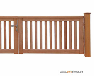 Gartentor ROOF - PREMIUM Holztore aus nordischer Lärche (FSC) oder astfreiem Mahagoni Hartholz (FSC).