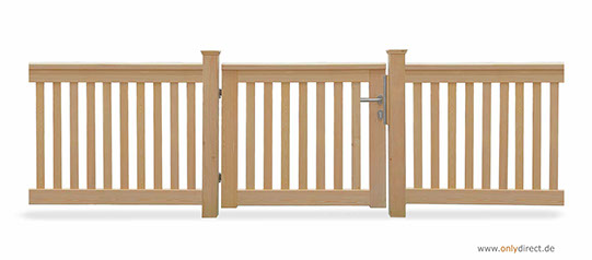 Gartentor ROOF - PREMIUM Holztore aus nordischer Lärche (FSC) oder astfreiem Mahagoni Hartholz (FSC).