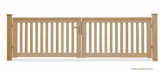 Gartentor ROOF - PREMIUM Holztore aus nordischer Lärche (FSC) oder astfreiem Mahagoni Hartholz (FSC).