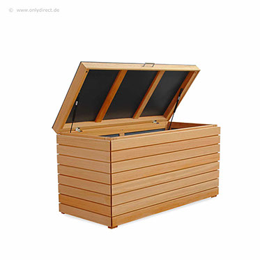 Kissenbox YORK - FSC Eukalyptus Hartholz - Größe S - Hartholz Natur geölt