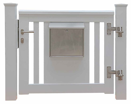 Gartentor ROOF - PREMIUM Holztore aus nordischer Lärche (FSC) oder astfreiem Mahagoni Hartholz (FSC).